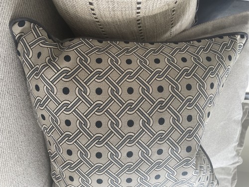 Hermes fabric cushion size - fabric,