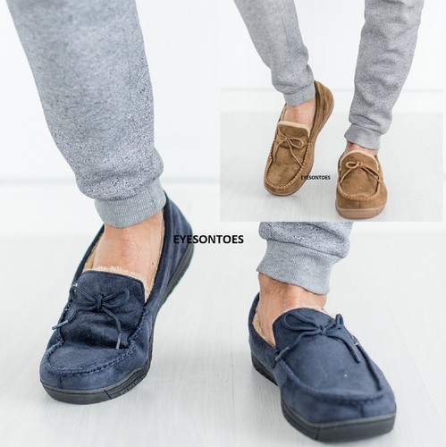 Mens moccasins loafers faux - moccasins,