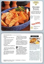 Oven-Fried Potatoes #9 Potato - Delicious Meals Made Easy 1996-7 Recipe Card