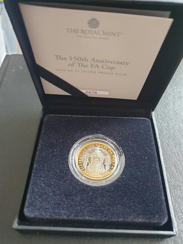 Silver proof piedfort coin - £2,