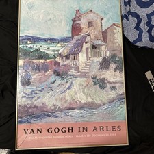 1984 MET Poster Van Gogh IN ARLES (THE OLD MILL, Oil on canvas POSTER No Frame