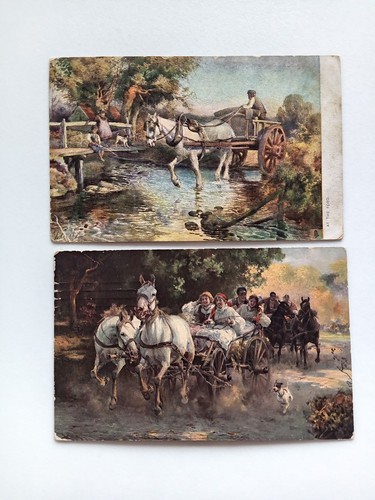 Two artist postcard - ,