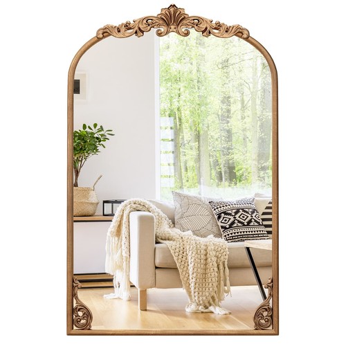 Baroque arched wall mirror - arched,
