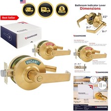 Bathroom Door Lock Handle with