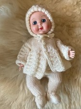 1950s Vintage Hard Plastic Rosebud Baby Doll 10" Tall