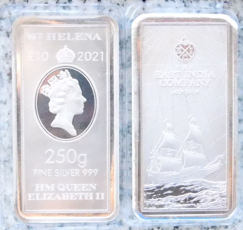 Silver bar 250 grams - 250, helena