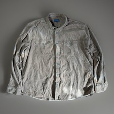 Corduroy shirt long sleeve Lincoln Men’s  XXL Light Brown Classic Retro Country