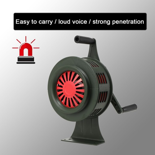 Hand crank siren 120db - crank,