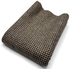 Brown Dogtooth Wool Fabric