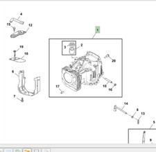 Genuine John Deere X126 Ride On Mower Petrol Engine Cylinder Block MIA11419