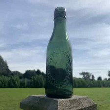 Vintage Glass Bottle J. Porter Dorchester Green Glass Bottle