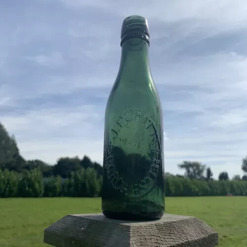 Vintage glass bottle - bottle, porter