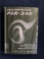 Yamaha PSR 340 Portatone Keyboard Owners Manual