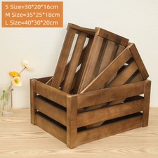 Brown/White/Grey Wooden Crates