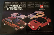 1986 Dodge Daytona Turbo Z / Lancer / Caravan - Vintage Print Ad Wall Art  CLEAN