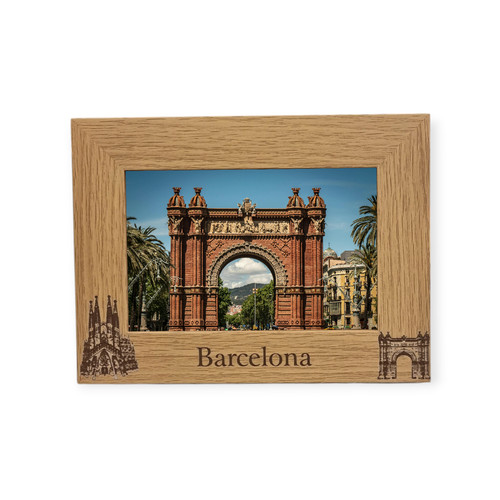 Barcelona skyline personalised - barcelona,