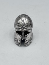 Miniature Medieval Gladiator Maximus Metal Replica Helmet Prop 2” Tall
