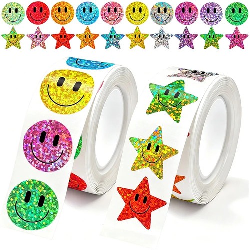 500pcs roll smiley - 500pcs/roll,