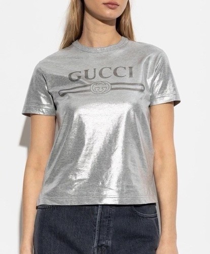 Gucci women silver shirt - silver, t-shirt