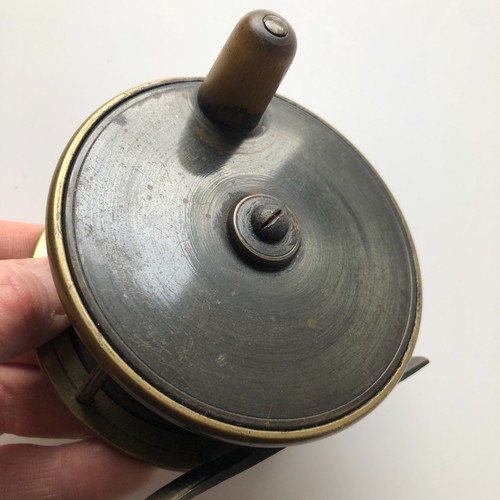 Antique brass plate wind - plate, 7/8