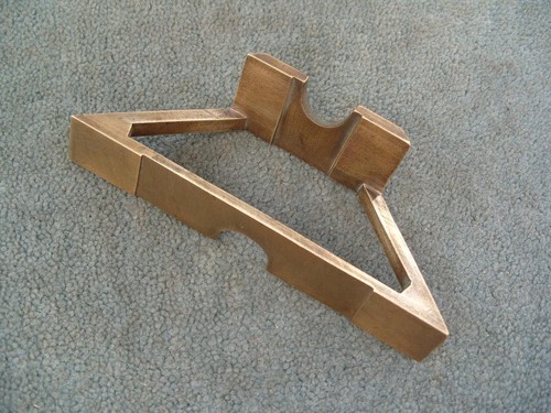 Brass mitre template - brass, template,