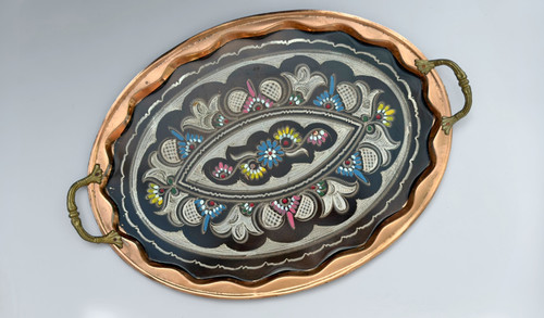 Floral serving tray turkish - tray,,