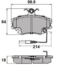 NAP Front Brake Pad Set for