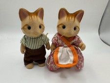 Slyvanian Families Beaman Ginger Cat Parents Figures Sylvanian Families