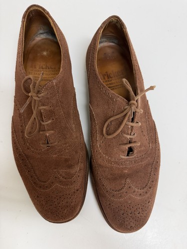 Trickers wingtip brown suede - wingtip,