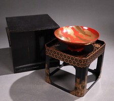 Old Japanese Ware Lacquer Sake