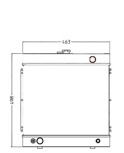 Radiator for generator atlas - for,