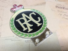 RAC-CAR-BADGE-BAR-BADGE-CHROME-PLATE WITH ENAMEL FINISH