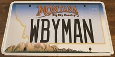 WBYMAN Vanity License Plate