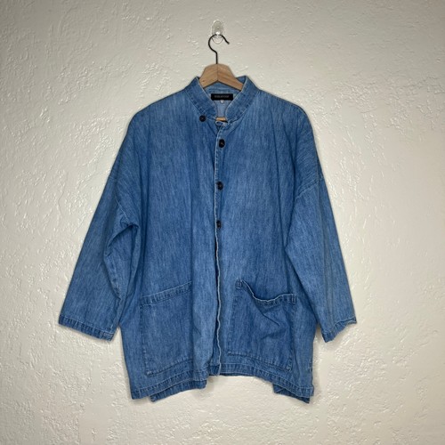 Eskandar wide denim chambray - wide,