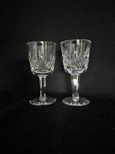 Vintage pair of Waterford Crystal"Lismore" Cut 4 1/4 Inch Sherry / Port Glasses 