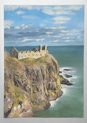 Scottish landscape dunnottar - scottish,