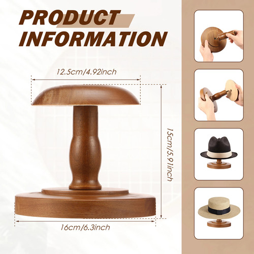 Hat display stand wood - stand,
