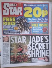 DAILY STAR 6 April 2009 - Zuzana (Page 3), Lucy Pinder, Amanda Holden, Velvet