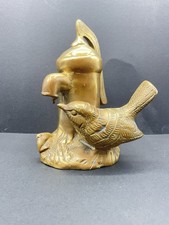 Vintage Solid Brass Bird &