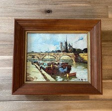 Vintage Paris France Canal