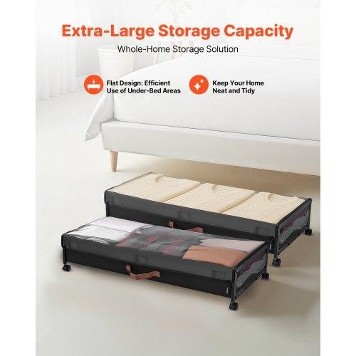 Under bed storage with - under,