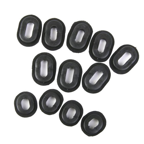 12pcs blk oval round - 12pcs,