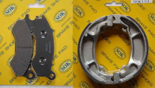 Front rear brake - brake, shoes