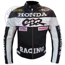 Black Honda CBR Leather Biker