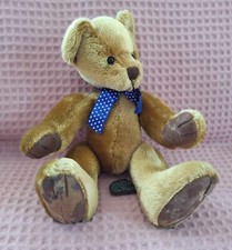 Vintage Russ Past Times And Oakland.Rare Handmade Sitting Teddy Bear 11''.Clean