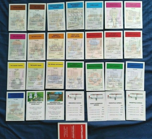 Individual simpsons monopoly - simpsons,