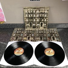2 LP VINYL LED ZEPPELIN PHYSICAL GRAFFITI SSK 89400 UK 1ST PRESS 1975 EX-/EX-