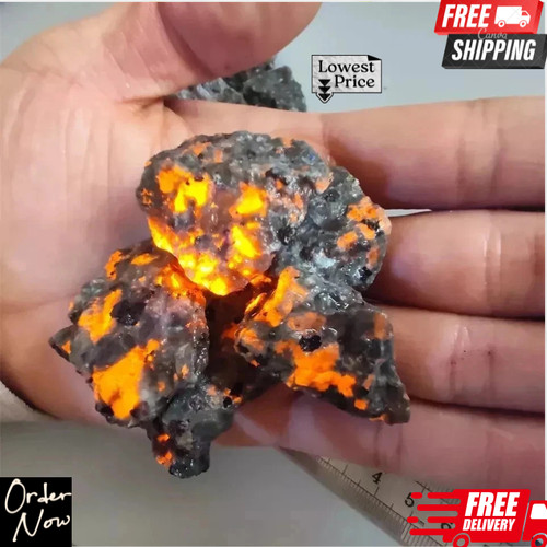 Natural yooperlite flame - yooperlite,