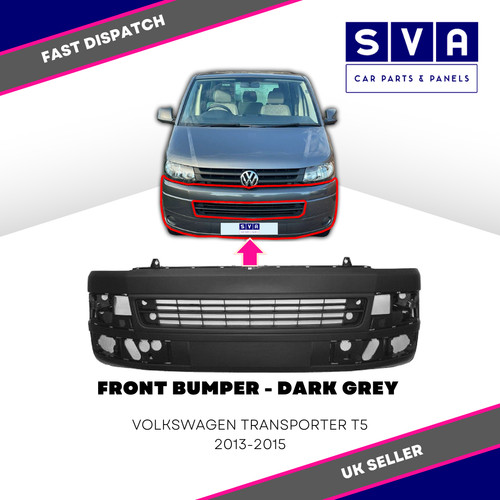 Front bumper dark - bumper, grey