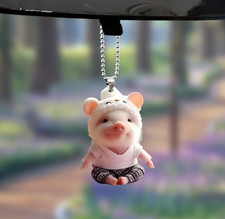 2D Cute Pig Acrylic Key Chain